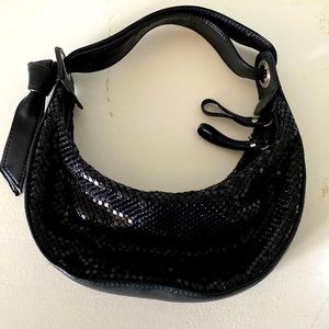 Cute Black No Name Purse. Black Chainmail / Sequin Exterior
